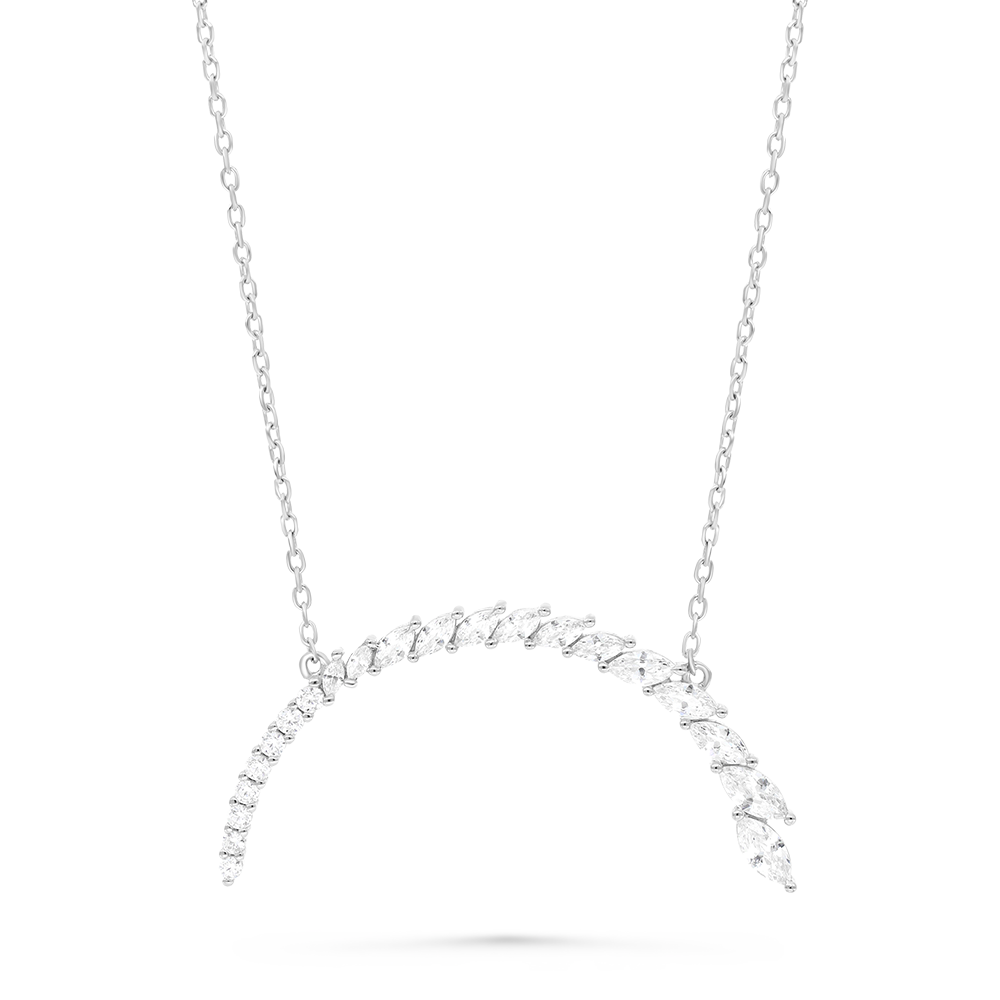 Sterling Silver 925 Necklace Rhodium Plated