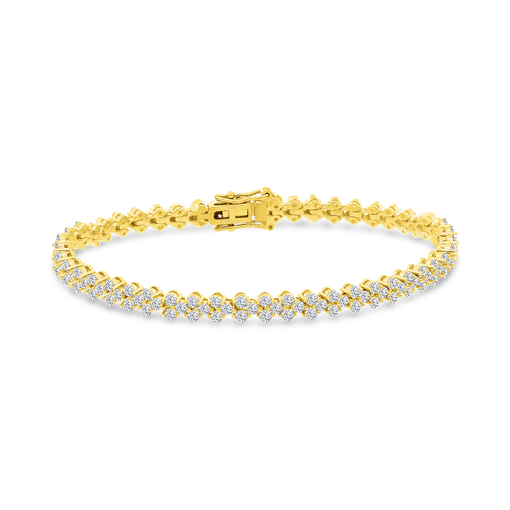 Sterling Silver 925 Bracelet Gold Plated