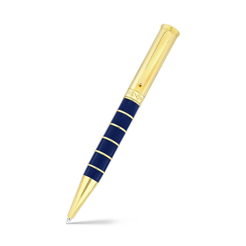 Fayendra Pen Gold plated Blue resin