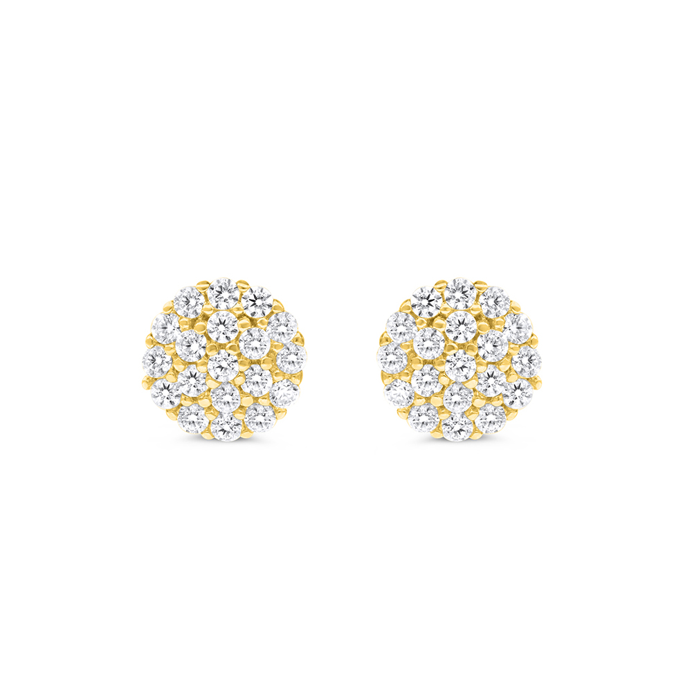 Sterling Silver 925 Earring Gold Plated