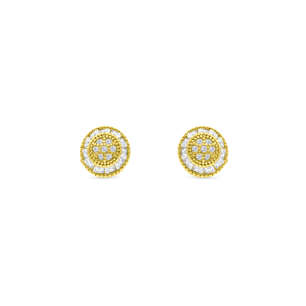 Sterling Silver 925 Earring Gold Plated