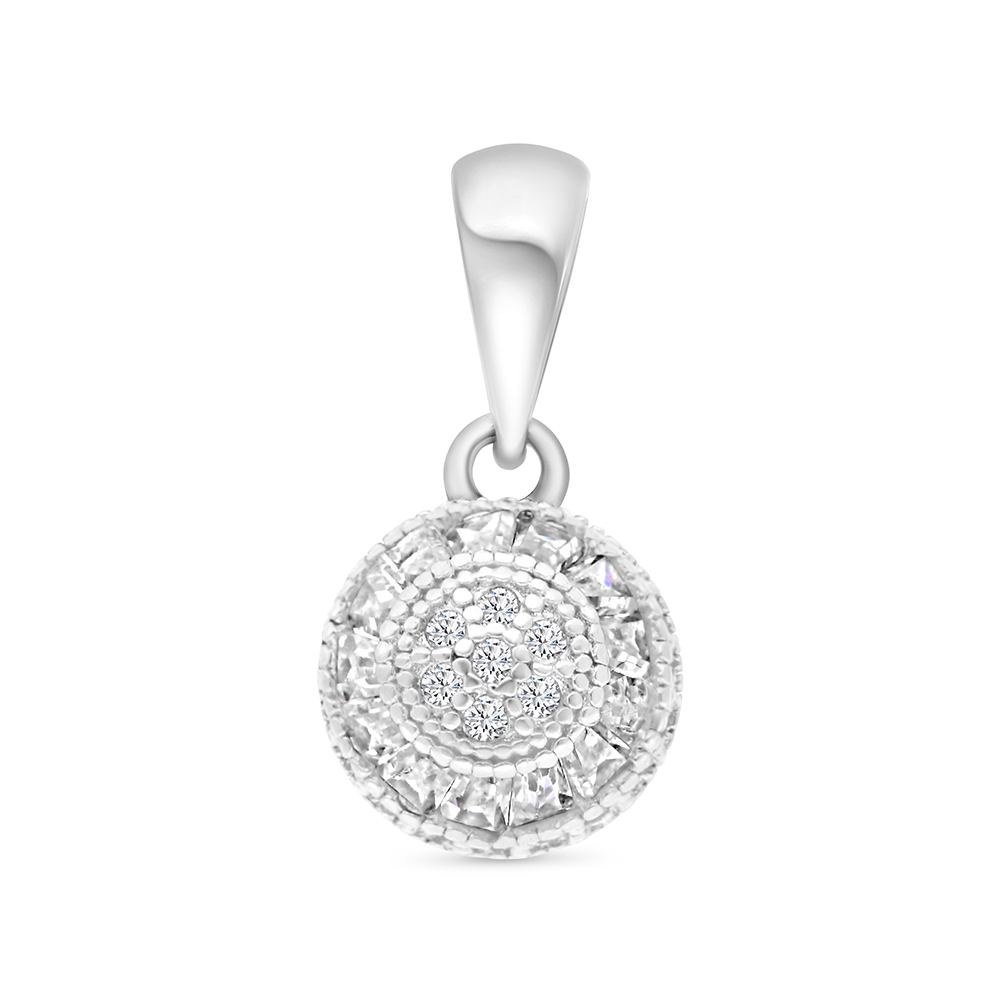 Sterling Silver 925 Pendant Rhodium Plated