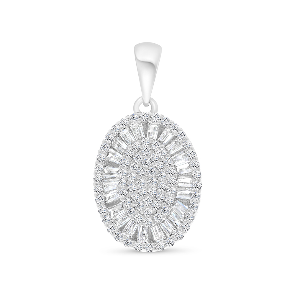 Sterling Silver 925 Pendant Rhodium Plated