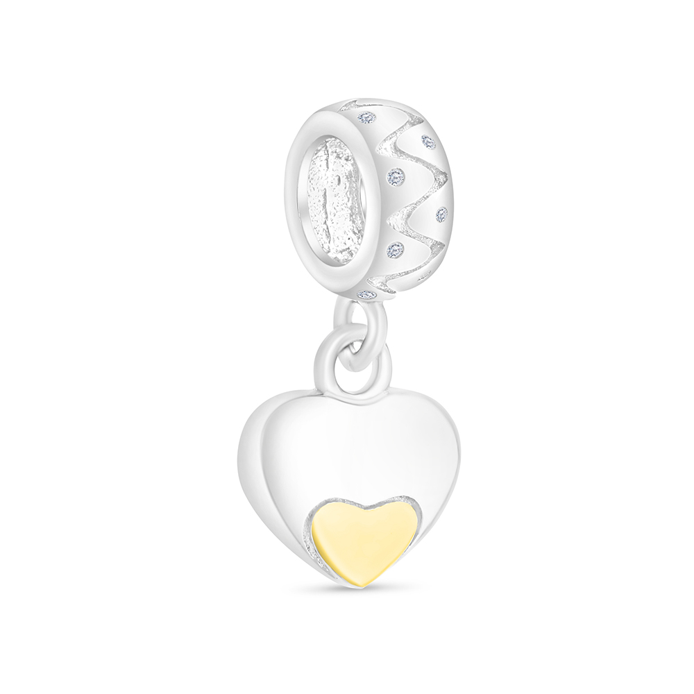 Sterling Silver 925 Pendant Rhodium And Gold Plated