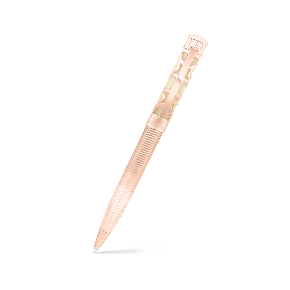 Fayendra Pen Rose Gold Plated  And ivory lacquer