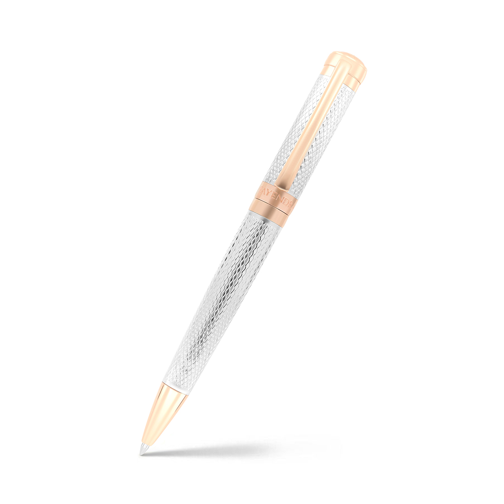 Fayendra Pen Rhodium And Rose Gold Plated