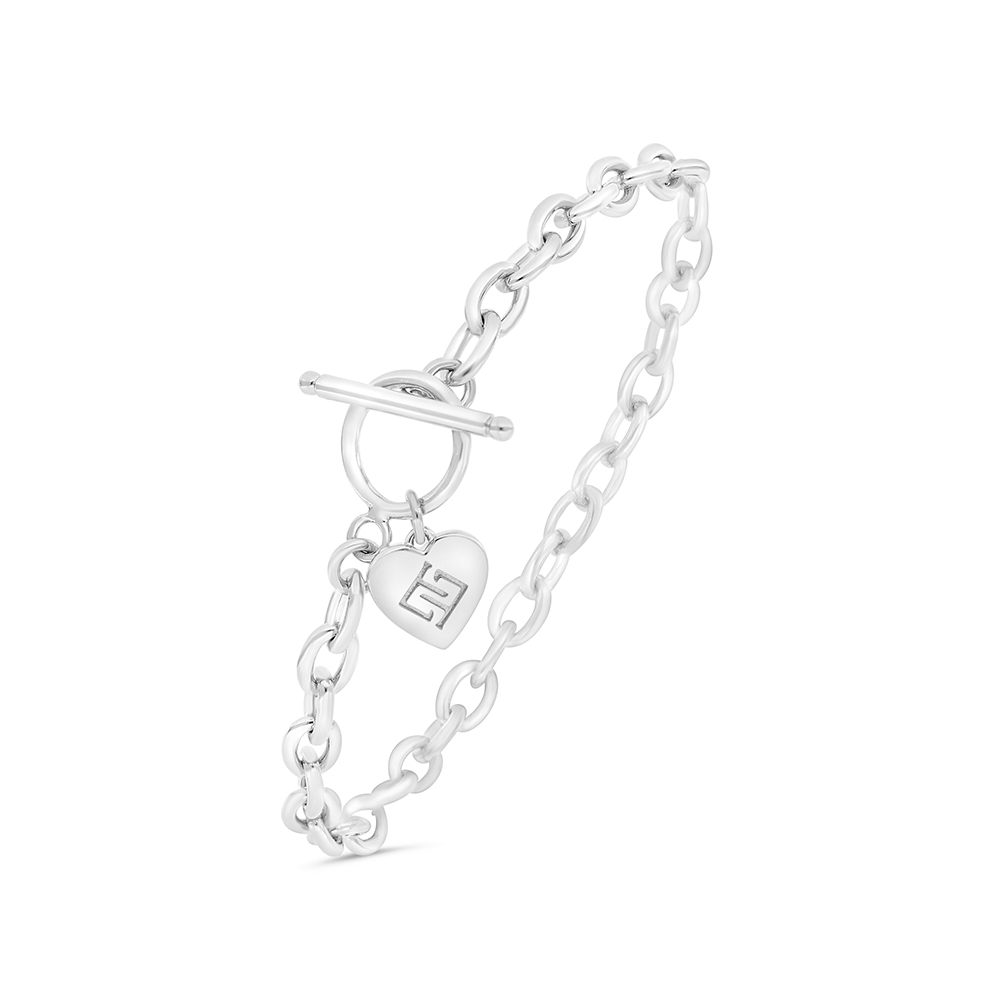 Sterling Silver 925 Bracelet Rhodium Plated 