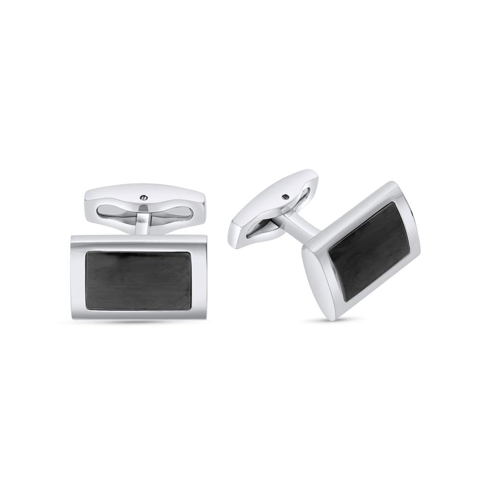 Stainless Steel Cufflink 316L Gray Plated 