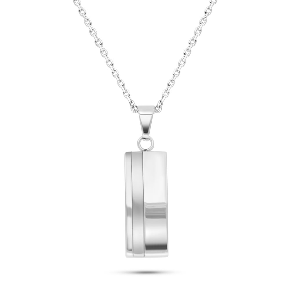 Stainless Steel Necklace 316L Silver Plated For Men