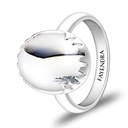 Sterling Silver 925 Ring Rhodium Plated Embedded With NATURAL AGATE