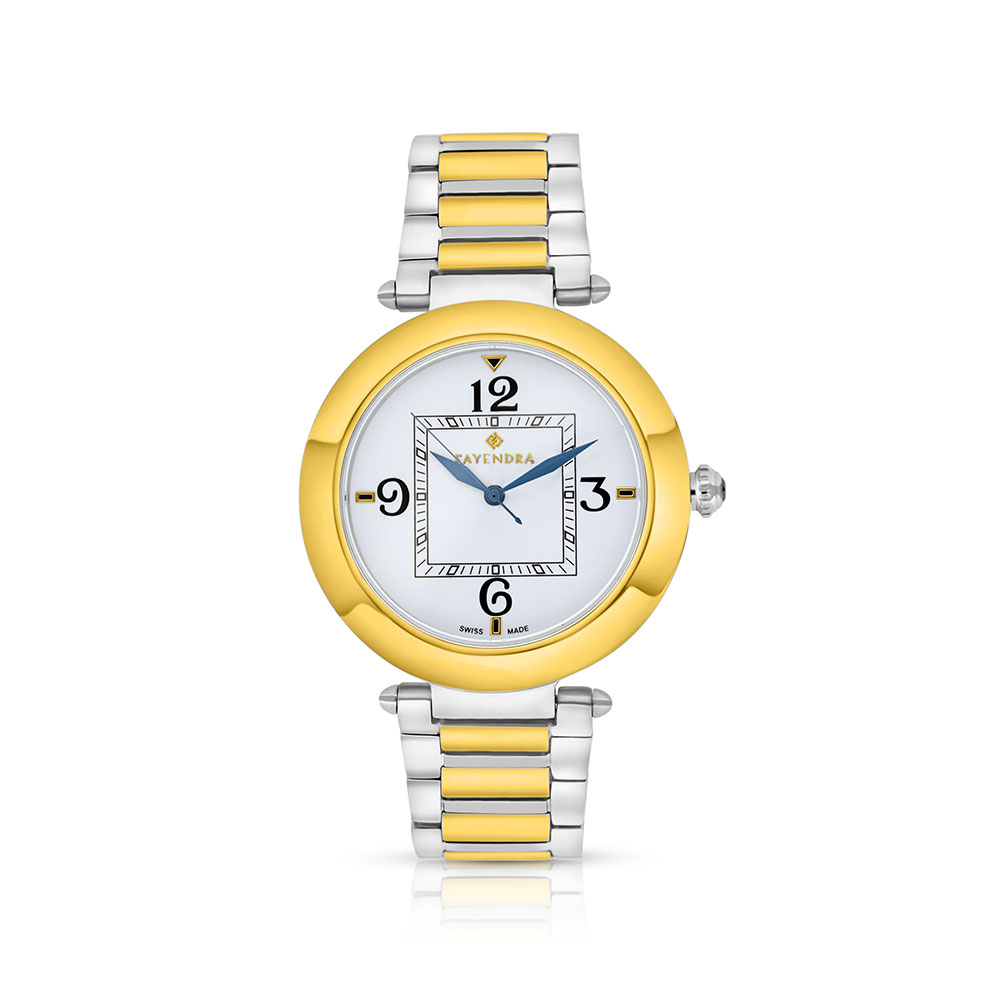 Stainless Steel 316 Watch Steel And Golden Color For Men - SILVER DIAL