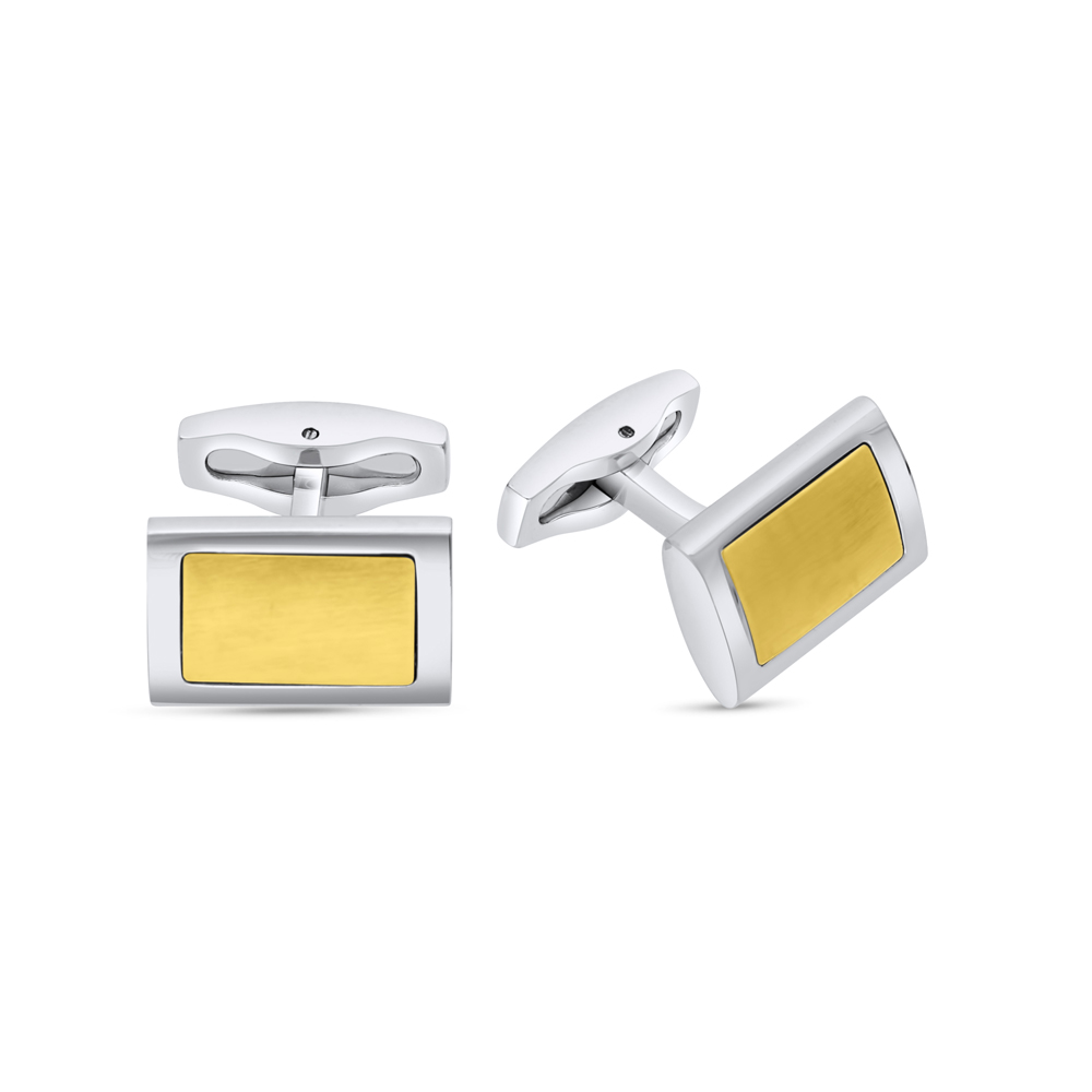 Stainless Steel Cufflink 316L Silver And Golden Plated 