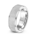 Tungsten Carbide Wedding Ring Silver Plated For Men