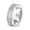 Tungsten Carbide Wedding Ring Silver Plated For Men