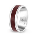 Tungsten Carbide Wedding Ring Silver Plated For Men