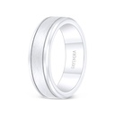 Tungsten Carbide Wedding Ring Rhodium Plated For Men