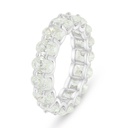 Sterling Silver 925 Ring Rhodium Plated  Embedded With Yellow Diamond 