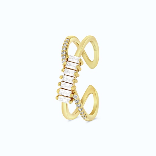 Sterling Silver 925 Ring Gold Plated