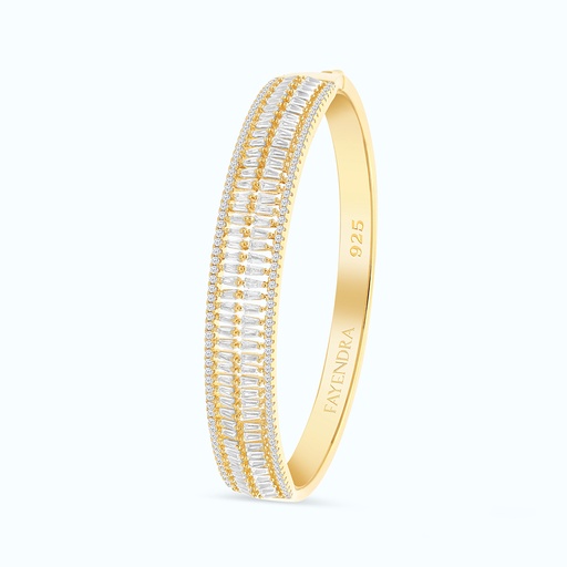 [BNG02WCZ00000A058] Sterling Silver 925 Bangle Gold Plated