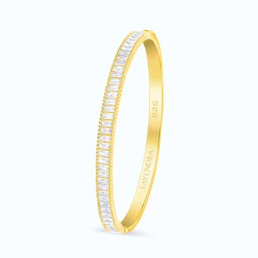 [BNG02WCZ00000A063] Sterling Silver 925 Bangle Gold Plated