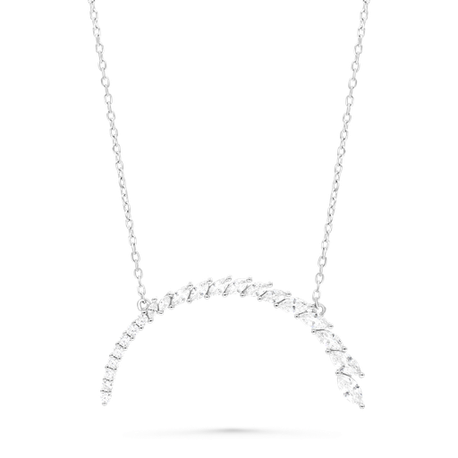 [NCL01WCZ00000A356] Sterling Silver 925 Necklace Rhodium Plated