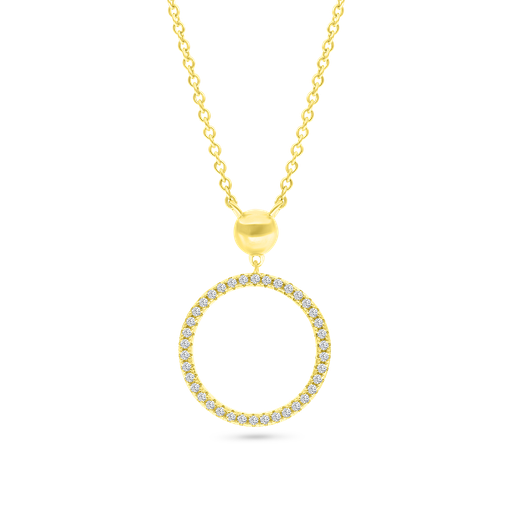 [NCL02WCZ00000A379] Sterling Silver 925 Necklace Gold Plated