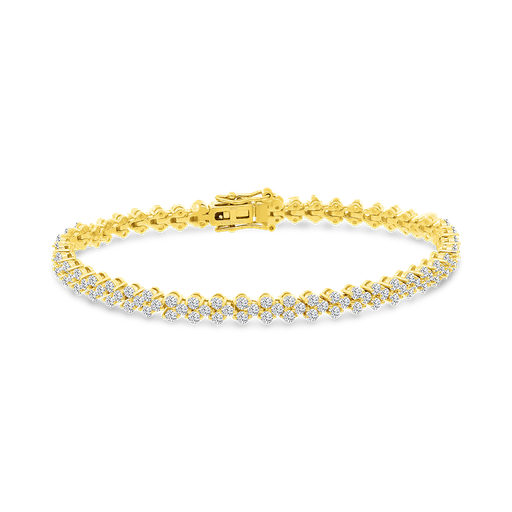 [BRC02WCZ00000A662] Sterling Silver 925 Bracelet Gold Plated