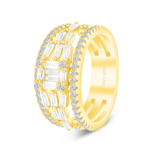 Sterling Silver 925 Ring Gold Plated