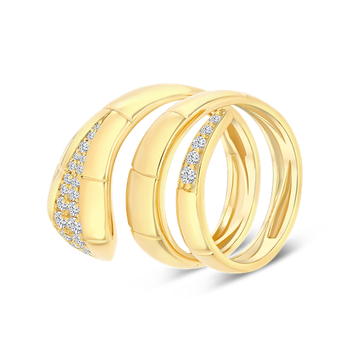 Sterling Silver 925 Ring Gold Plated