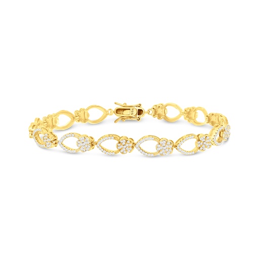 [BRC02WCZ00000A832] Sterling Silver 925 Bracelet Gold Plated