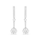 Sterling Silver 925 Earring Rhodium Plated