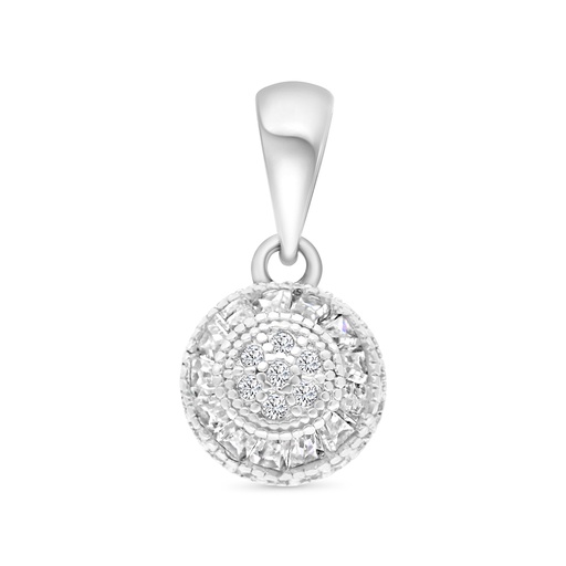 [PND01WCZ00000A817] Sterling Silver 925 Pendant Rhodium Plated