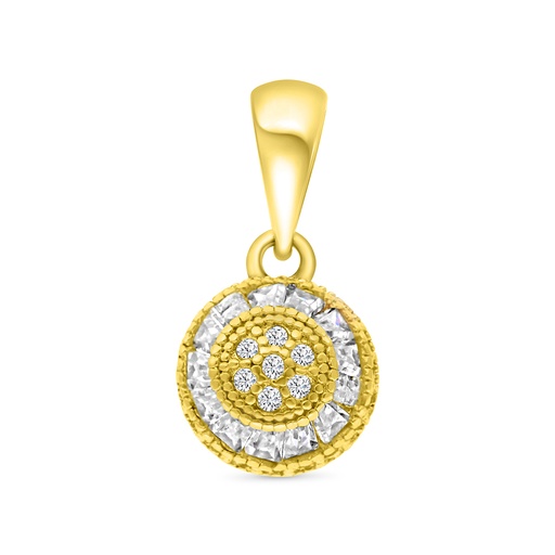 [PND02WCZ00000A817] Sterling Silver 925 Pendant Gold Plated