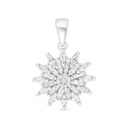 Sterling Silver 925 Pendant Rhodium Plated