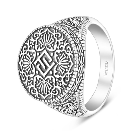 Sterling Silver 925 Ring For Men LOGO