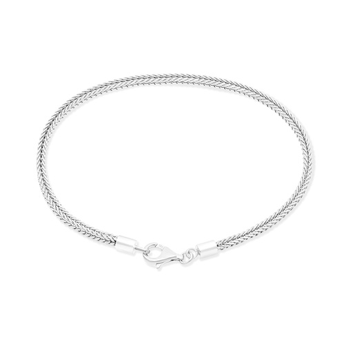 [BRC0100017000A869] Sterling Silver 925 Bracelet Rhodium Plated - 17 CM