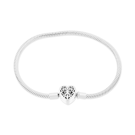 [BRC0100019000A886] Sterling Silver 925 Bracelet Rhodium Plated - 19 CM