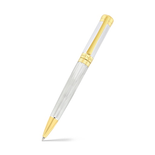 [PEN0900002000A022] قلم فايندرا الفاخر مطلي فضي و ذهبي 