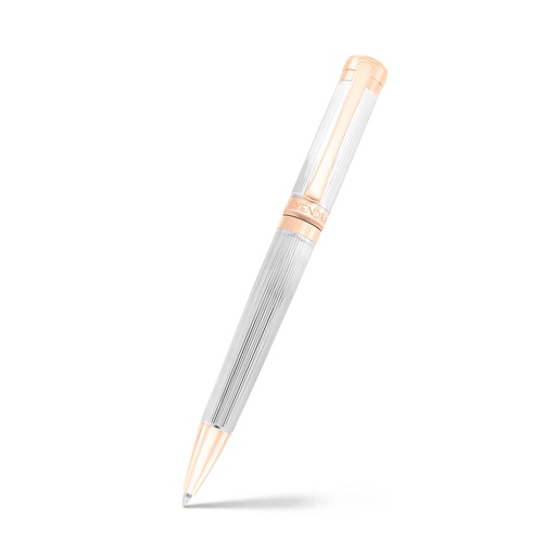 [PEN0900003000A022] قلم فايندرا الفاخر مطلي فضي و ذهبي روز 