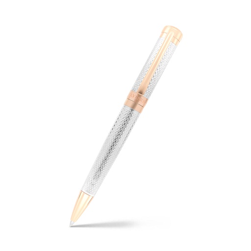 [PEN0900013000A022] قلم فايندرا الفاخر مطلي فضي و ذهبي روز