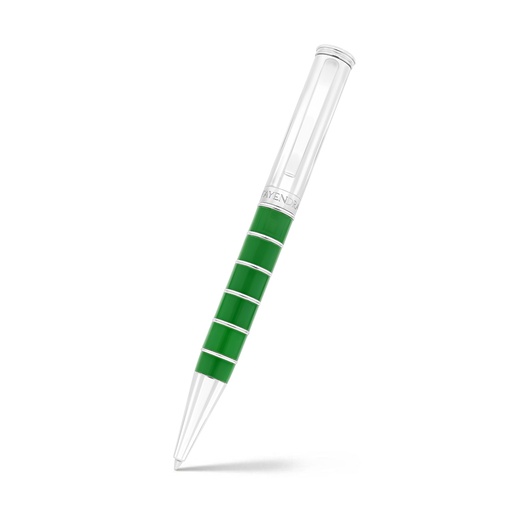 [PEN09GRN01000A008] قلم فايندرا الفاخر مطلي فضي green lacquer
