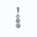 Sterling Silver 925 Pendant Embedded With Marcasite Stones