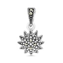 Sterling Silver 925 Pendant Embedded With Marcasite Stones