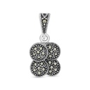 Sterling Silver 925 Pendant Embedded With Marcasite Stones