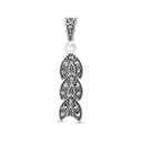 Sterling Silver 925 Pendant Embedded With Marcasite Stones