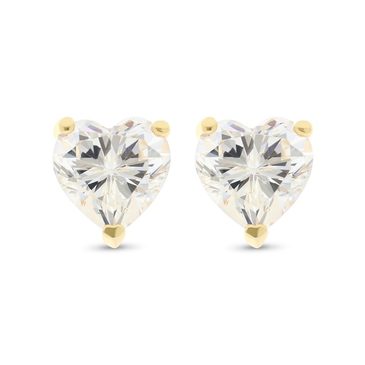 [EAR02CIT00000C040] Sterling Silver 925 Earring Gold Plated Embedded With Yellow Zircon