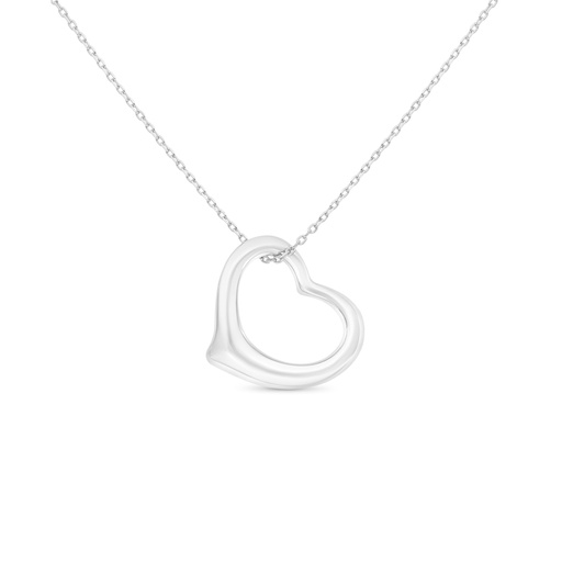 [NCL0100000000B158] Sterling Silver 925 Necklace Rhodium Plated 