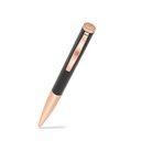 Fayendra Pen Rose Gold Plated Embedded With Black Lacquer