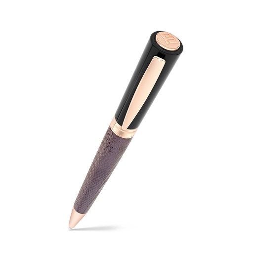 [PEN09BLK03000A035] قلم فايندرا الفاخر مطلي ذهبي روز و بني black lacquer