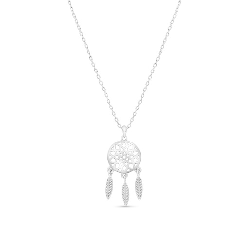 [NCL0100000000B254] Sterling Silver 925 Necklace Rhodium Plated 